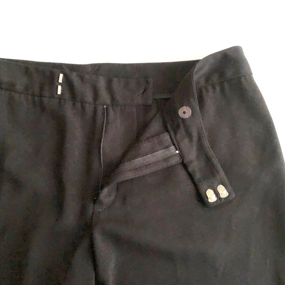 Hillard &  Hanson Dress Pants Trouser Leg Flat Front Black size 16 Soft! EUC - Picture 2 of 5